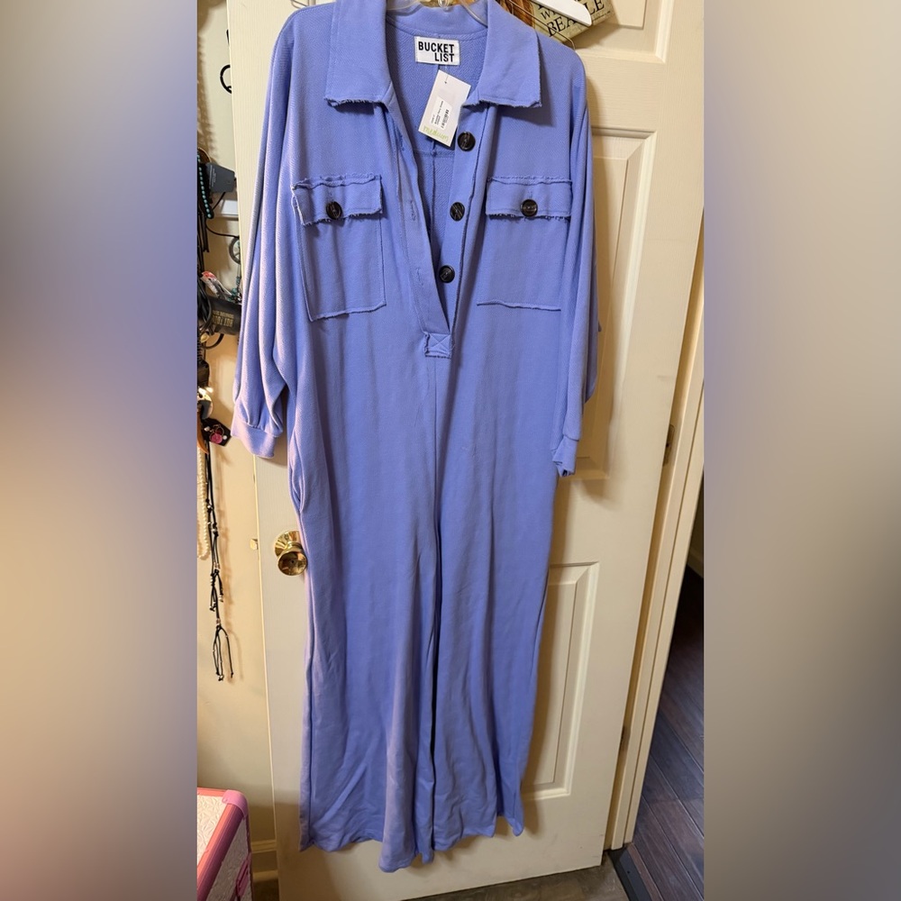 BUCKETLIST Lavender Jumpsuit NWT - Picture 9 of 15